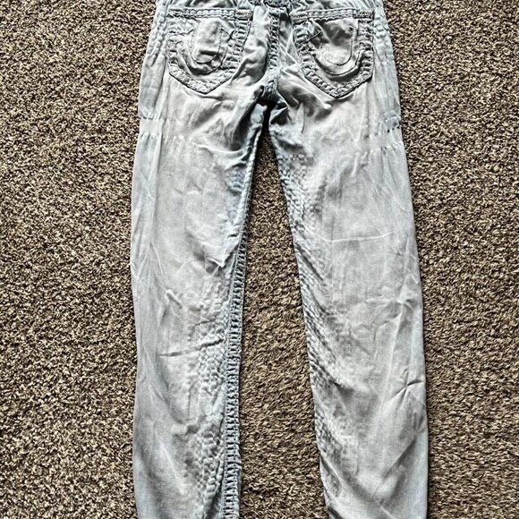 True Religion Jeans Mens 30 Blue Straight Leg Relaxed Fit Pants Indie Western - Picture 5 of 5